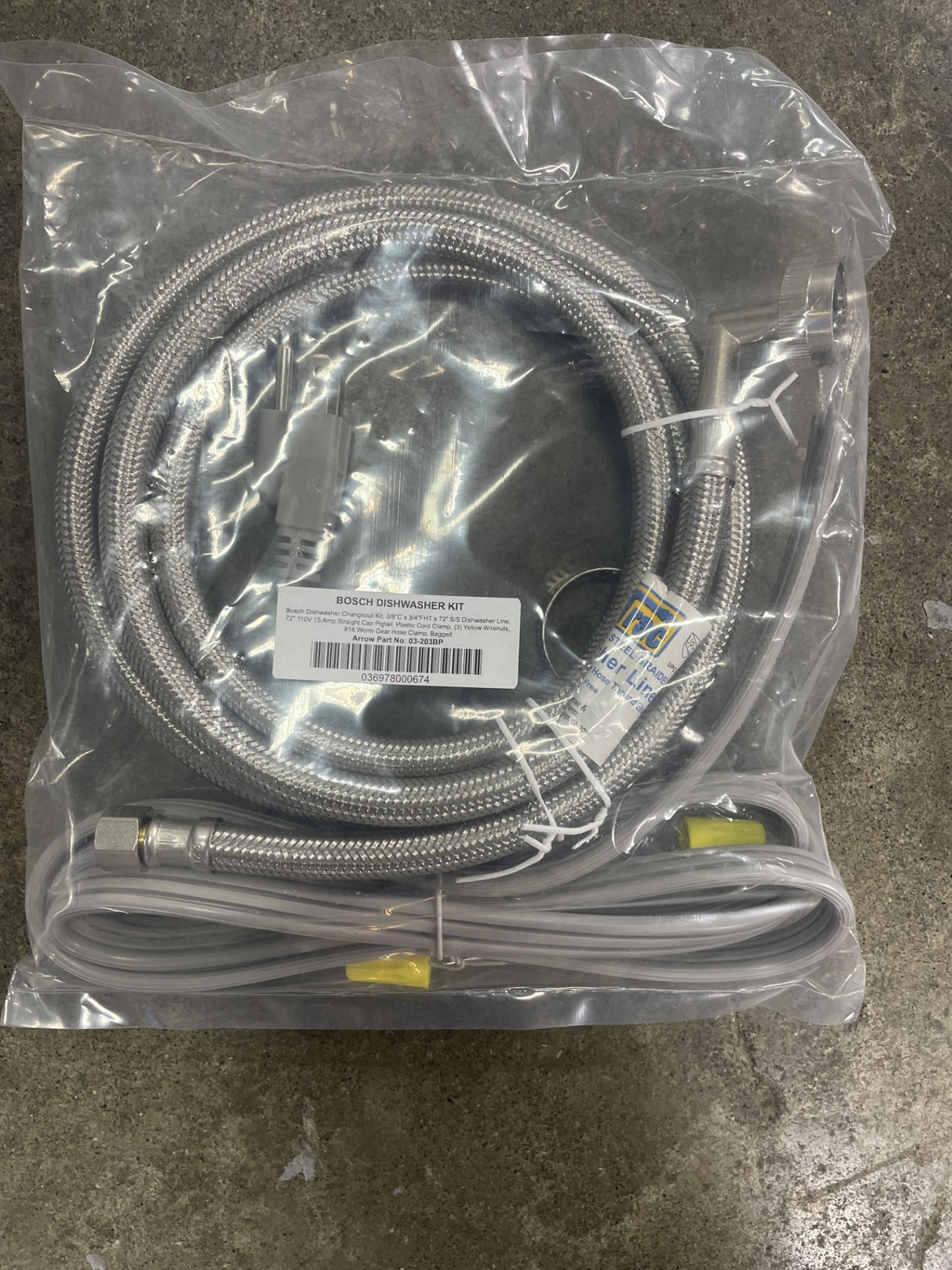 ACCESSORY - Dishwasher Installation Kit, 6 ft.