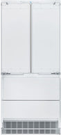 Liebherr HC-2082 LI-36"CUSTOM FINISH BTM MNT REF/FRZ sleek bottom mount refrigerator and freezer, luxury appliances.
