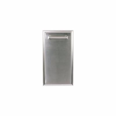 COYOTE CSTC Single Pull Out Trash and Recycle system in durable stainless steel finish, ideal for kitchen organization.