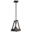 Kichler 43435AUB - Colerne 1-Light Auburn Farmhouse Seeded Glass Lantern Medium Hanging Pendant Light