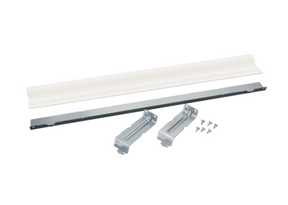 Electrolux Front Loading Stacking Kit 134700400 components including brackets and screws for easy installation.