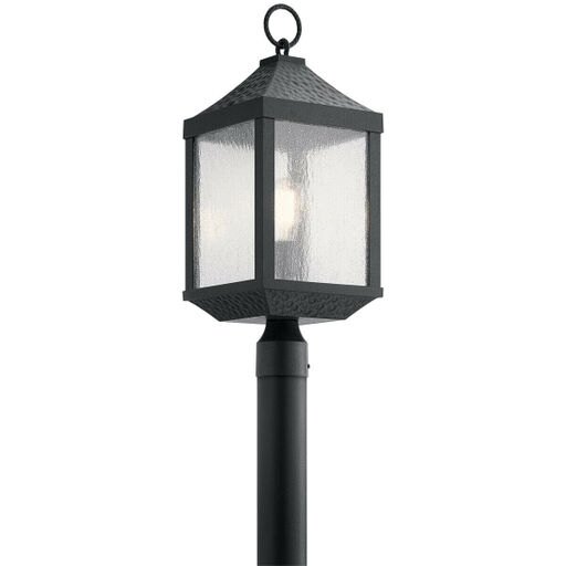 Kichler 49987DBK - Springfield 1-Light 150W Medium Incandescent Outdoor Post Mount Light in Distressed Black