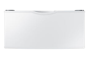 WE357A0W SAMSIUNG 27" WHITE PEDESTAL top view, ideal for appliance liquidation and discounted premium appliances.