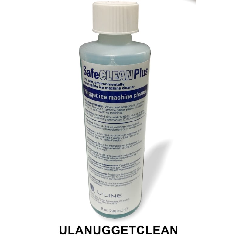 U-LINE NUGGET ICE MACHINE CLEANING KIT bottle for effective maintenance of your ice maker.