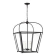 Visual Comfort 5291004-112 - Charleston 4-Light Medium Foyer Lantern in Midnight Black hanging light fixture