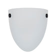 Miseno FLWL100LED30BNORB - 3000 Kelvin LED Wall Sconce in Brushed Nickel with Oil Rubbed Bronze - frosted glass shade.