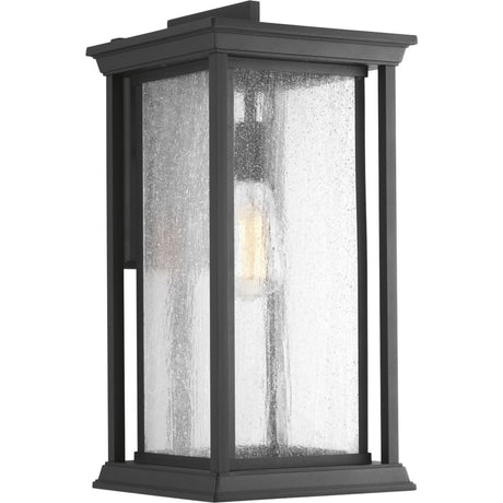 Progress Lighting P5613-31 - Endicott 1-Light 100W Medium Incandescent Extra-Large Outdoor Wall Lantern in Textured Black.