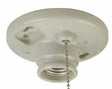 Craftmade K858SO - Keyless Lamp Holder White Number Of Bulbs 1 E26 top view showing design and keyless feature.