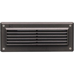 Kichler 15073AZT - Textured Architectural Bronze 2-Light 10W 12V Louvered Brick Deck Light - OPEN BOX