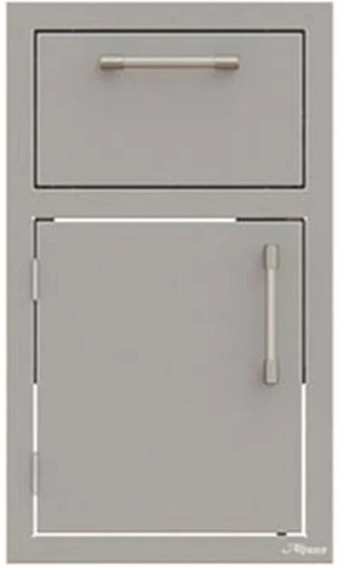 Alfresco 16 Inch Stainless Steel Door and Drawer Combo AXEDDRLSC for luxury appliances storage needs.