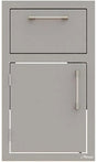 Alfresco 16 Inch Stainless Steel Door and Drawer Combo AXEDDRLSC for luxury appliances storage needs.