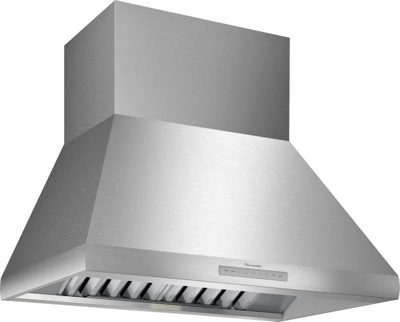 THERMADOR HPCN36WS Pyramid Chimney Wall Hood 36'' Stainless Steel for premium kitchen ventilation, available through appliance liquidation.