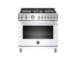 BERTAZZONI PROF366GASBIT 36 Inch Freestanding Professional Gas Range with 6 Sealed Burners, 5.9 Cu. Ft. Oven Capacity.
