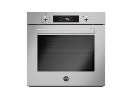 BERTAZZONI PROF30FSEXT 30 Inch Single Convection Electric Wall Oven with 4.1 Cu. Ft. Capacity, Dual Diagonal Convection, Self-Cleaning.