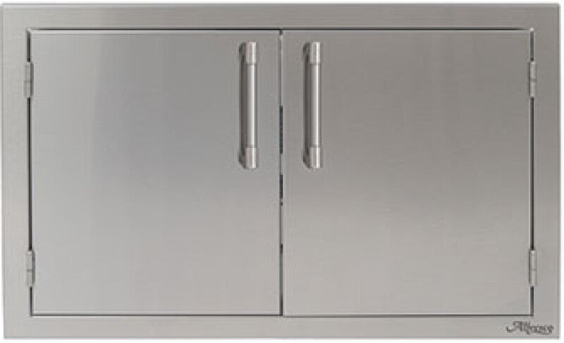 Alfresco AXE42 42 Inch Double Sided Access Door for premium outdoor kitchen setups, part of appliance liquidation and overstock appliances.