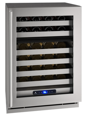U-Line UHWD524-SG41A UL-WC 24" DUAL ZONE LOCK RH SS FRAME wine cooler for luxury appliances sale