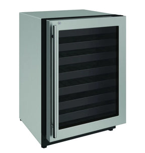 U-Line 2224WCS-15A UL-WINE CAPTAIN 24"1ZONE LOCK  LH SS wine cooler, perfect for luxury appliances sale.
