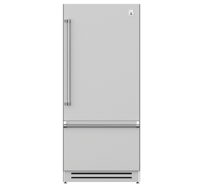 Hestan KRBR36 - REFRIGERATOR, BOTTOM MOUNT, BOTTOM COMPRESSOR, RIGHT HINGED, 36" in stainless steel finish.