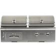 COYOTE C1HY50NG 50" Built In Hybrid Grill NATURAL GAS showcasing dual I-Burners and sleek stainless steel design.