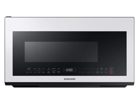 Samsung ME21B706B12 2.1 cu. ft. BESPOKE Over-the-Range Microwave with Sensor Cooking - White glass
