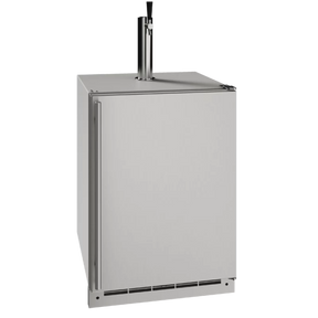 U-Line UOKR124-SS01A UL-OUTDOOR SOLID KEG/REF 24" REV H SS appliance for outdoor use with keg tap.