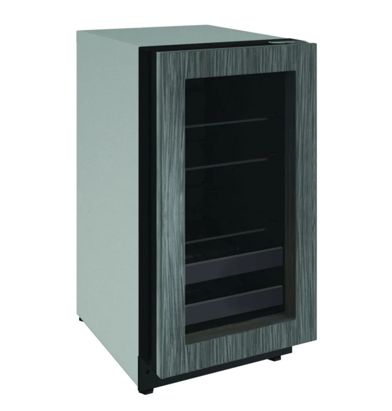 U-Line 2218BEVINT-00A UL-BEVERAGE CENTER 18" REV HINGE INTEGRA with adjustable shelves for appliance liquidation.