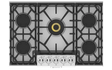Hestan KGC30 - COOKTOP, GAS, 30" with five burners and stainless steel design for premium cooking experience.