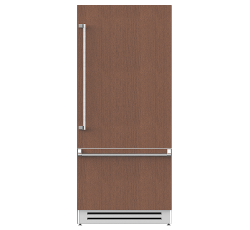 Hestan KRBR36OV - REFRIGERATOR, BOTTOM MOUNT, BOTTOM COMPRESSOR, RIGHT HINGED, 36" (OVERLAY) in premium wood finish.