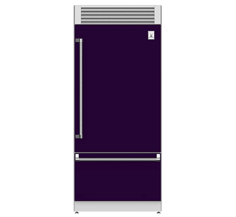 Hestan KRPL36PP - REFRIGERATOR, BOTTOM MOUNT, TOP COMPRESSOR, PRO, LEFT HINGED, 36" - PURPLE.