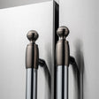 Bertazzoni DS2HERTSB BZ-DECOR SET 2 - MATT SATIN BLACK FINISH on refrigerator handles, luxury appliances sale