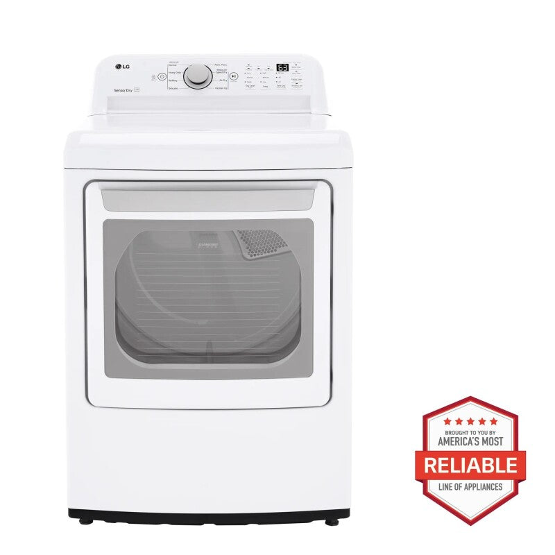 LG DLG7151W 7.3 cu. ft. Ultra Large Capacity Gas Dryer with Sensor Dry Technology - discounted premium appliances.