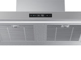 SAMSUNG BESPOKE NK30CB700WCG 29 inches - Convertible - Wall Range Hood - Gray with touch control panel.