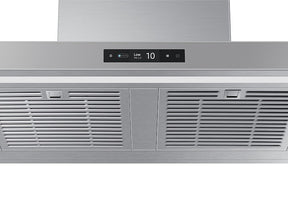 SAMSUNG BESPOKE NK30CB700WCG 29 inches - Convertible - Wall Range Hood - Gray with touch control panel.