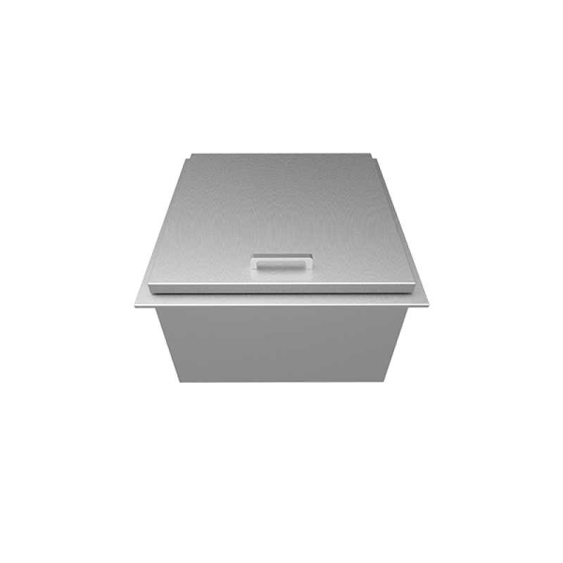 Hestan Aspire EDC24 24 Inch Drop-In Cooler with R-Tech Insulated Walls, 5 Condiment Trays and Lid Props