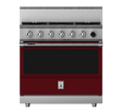 Hestan KRDS365LPBG 36 Inch Freestanding Gas Range with 5 Sealed Burners, 5.8 cu.ft. Total Oven Capacity, Continuous Grates LP