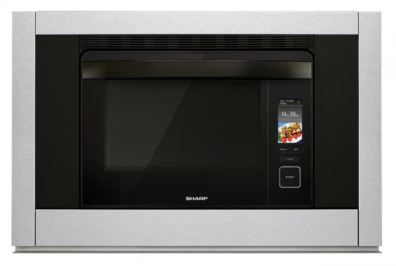 Sharp SuperSteam Oven SSC3088AS 30 Inch Single Electric Wall Oven with 1.1 cu. ft. Capacity, SuperSteam Grilling, Steam Roast, Gentle Steam, Convection Bake, Convection Broil, 58 Pre-Set Smart Cook Op