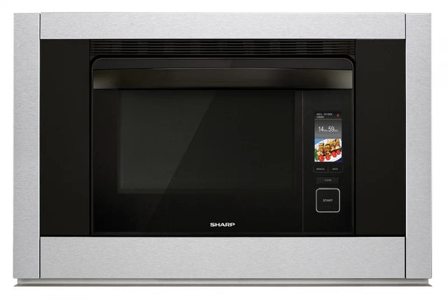 Sharp SuperSteam Oven SSC3088AS 30 Inch Single Electric Wall Oven with 1.1 cu. ft. Capacity, SuperSteam Grilling, Steam Roast, Gentle Steam, Convection Bake, Convection Broil, 58 Pre-Set Smart Cook Op