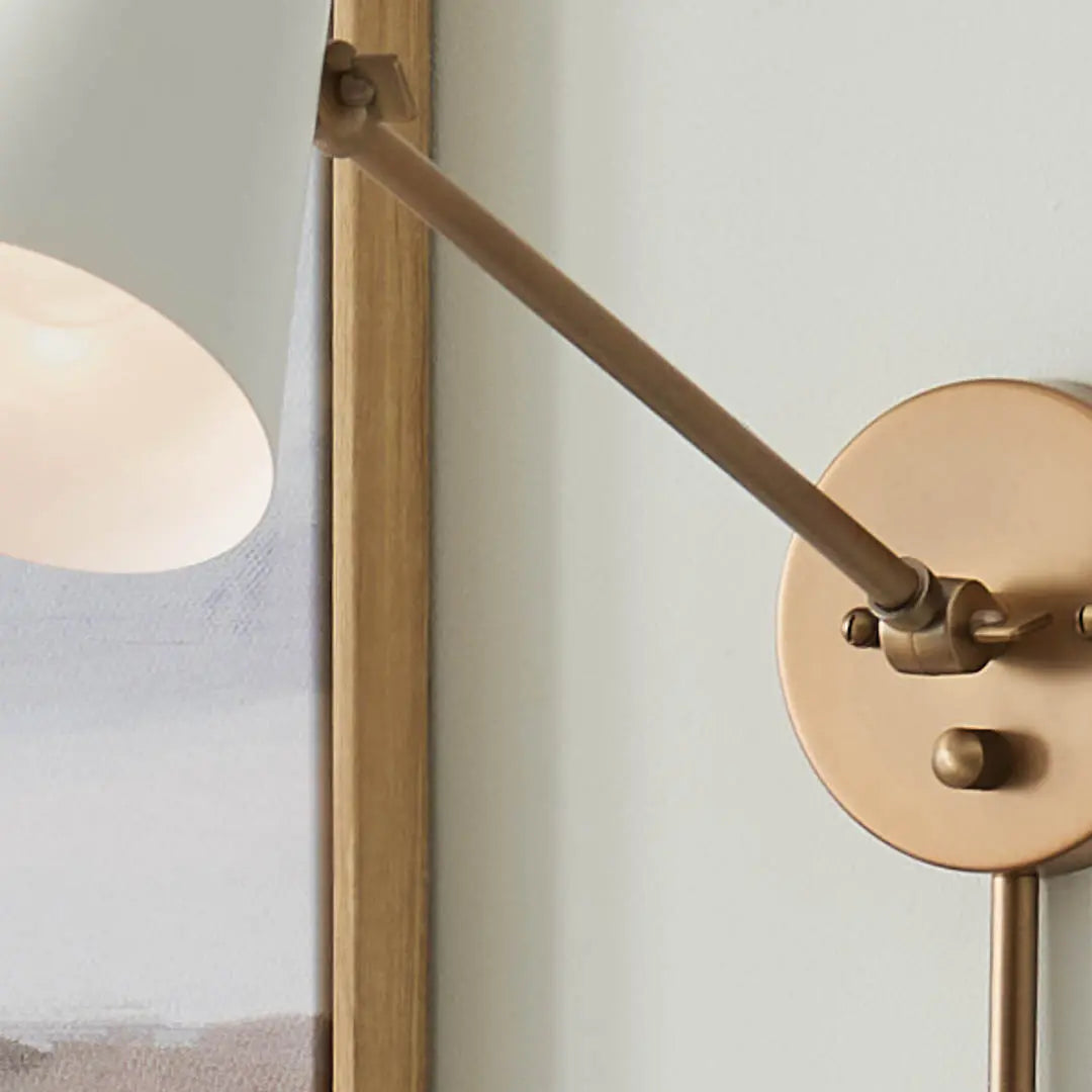 Kichler 52485NBRW Wall Sconce, Natural Brass/Brown Finish