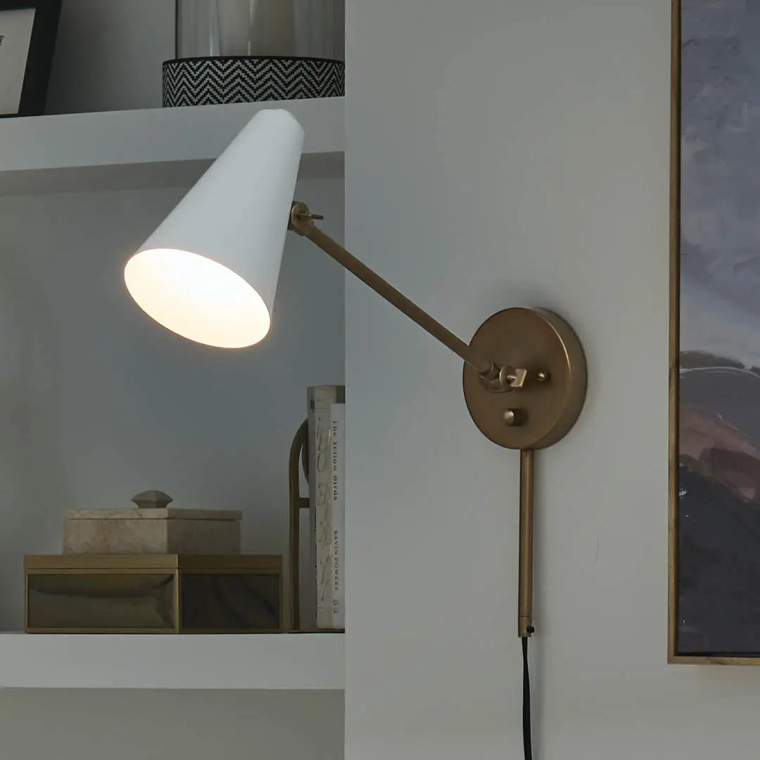 Kichler 52485NBRW Wall Sconce, Natural Brass/Brown Finish