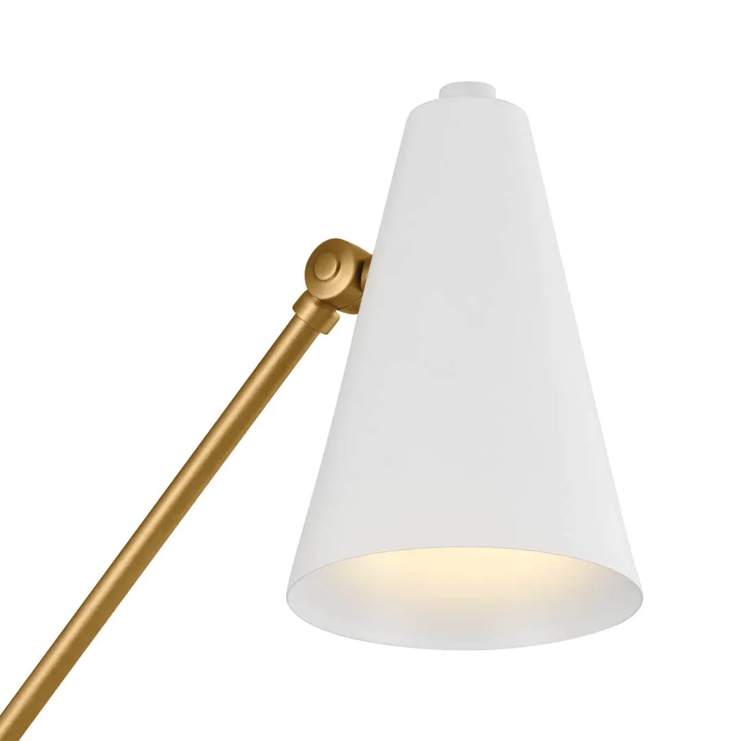 Kichler 52485NBRW Wall Sconce, Natural Brass/Brown Finish