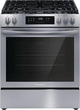 Frigidaire FCFG3083AS - 30-inch 5.1 Cu. Ft. Front Control Gas Range with Convection Bake, ADA Compliant.