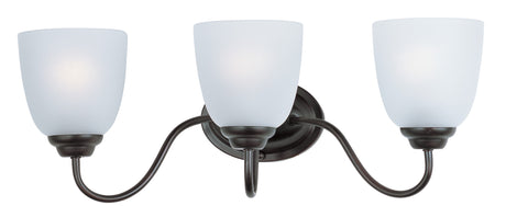 Maxim Lighting 10073FTOI - Stefan 3 Light 22 inch Satin Nickel Bath Vanity Wall Light - OPEN BOX with frosted glass shades.