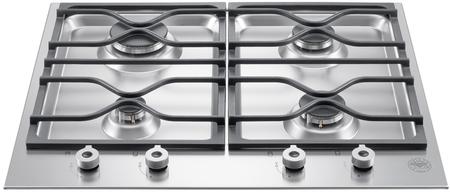 BERTAZZONI PM24400X 24-inch Built-In Gas Cooktop, premium appliance for luxury kitchen, ideal for appliance liquidation and overstock.