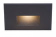 WAC Lighting WL-LED100-C-BK - LEDme 5" Wide LED Step and Wall Light with Clear Lens - 120 Volt