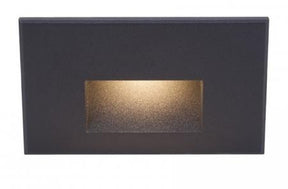 WAC Lighting WL-LED100-C-BK - LEDme 5" Wide LED Step and Wall Light with Clear Lens - 120 Volt