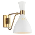 Visual Comfort EW1061MWT - Joan Wall Sconce with white finish and gold accents, adding elegance to any room.