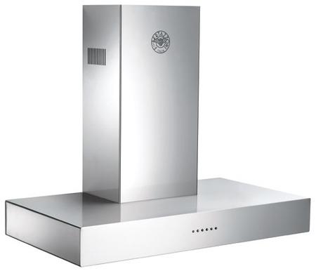 BERTAZZONI K36CONX/14 36 Inch Wall Mount Canopy Range Hood with 600 CFM Internal Blower and Electronic Controls