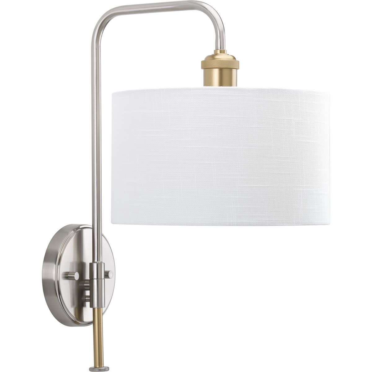 Progress Lighting p710034-009 - Cordin 1 Light 10 inch Brushed Nickel Wall Sconce Wall Light, Design Series