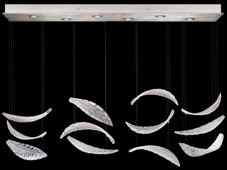 Fine Art Handcrafted Lighting 895140111ST Elevate LED Pendant in Silver