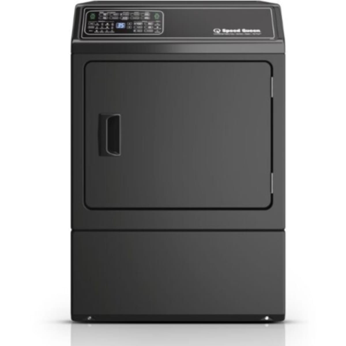 Speed Queen DF7004BG - 27-inch 7.0 Cu. Ft. Gas Dryer with Sanitize & Steam, Matte Black, featured in premium appliance liquidation.